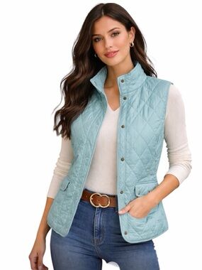 EDDIE BAUER PREMIUM GOOSE QUILTED VEST L